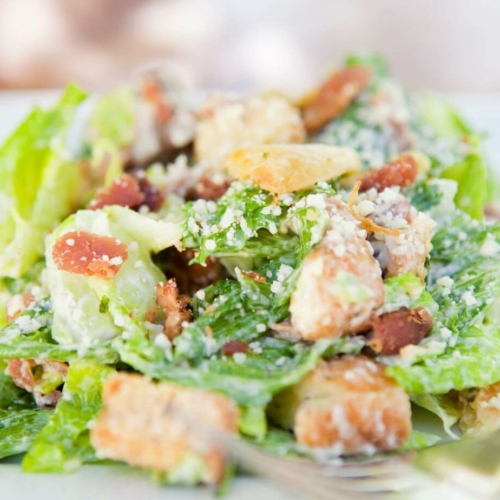 Veganer Caesar Salad